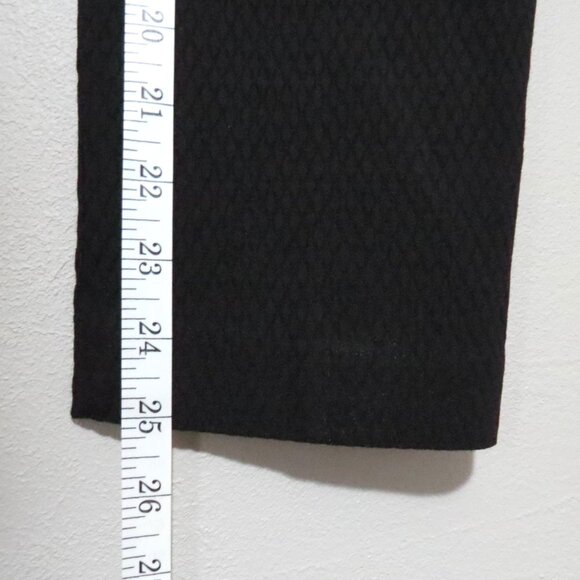 Jules & Leopold Black Diamond-Textured Slim Stretch Pull-On Trousers Size Small - Picture 6 of 8